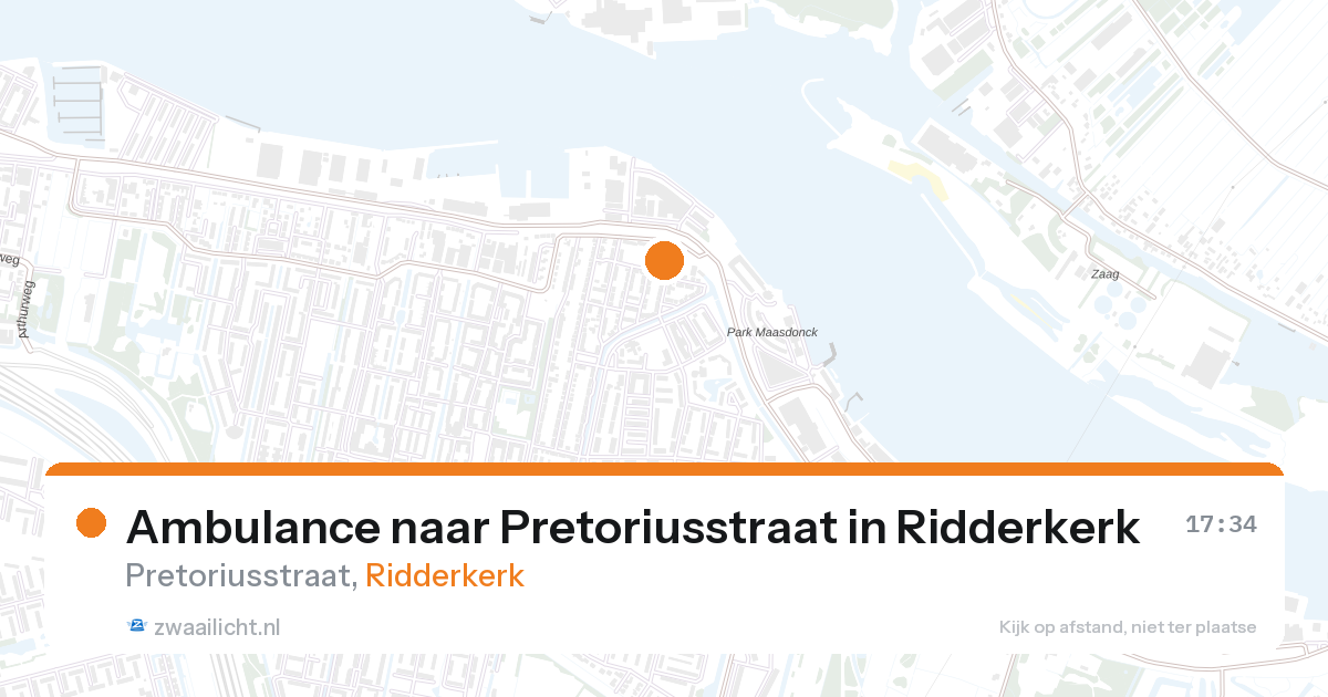 Ambulance naar Pretoriusstraat in Ridderkerk — 24 jul 2026