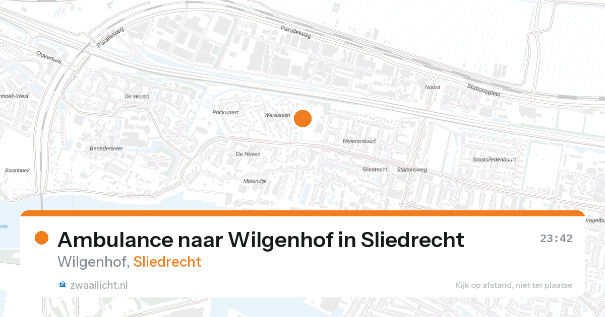 Ambulance naar Wilgenhof in Sliedrecht — 15 apr 2026