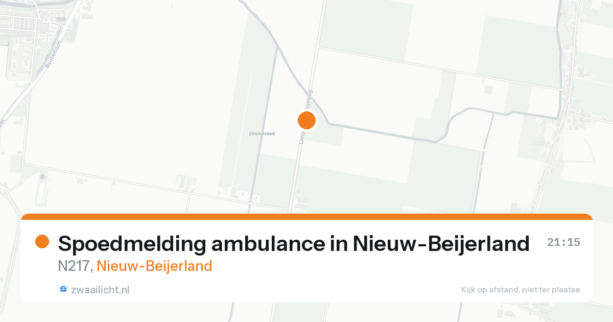 Spoedmelding ambulance in Nieuw-Beijerland — 18 aug 2026