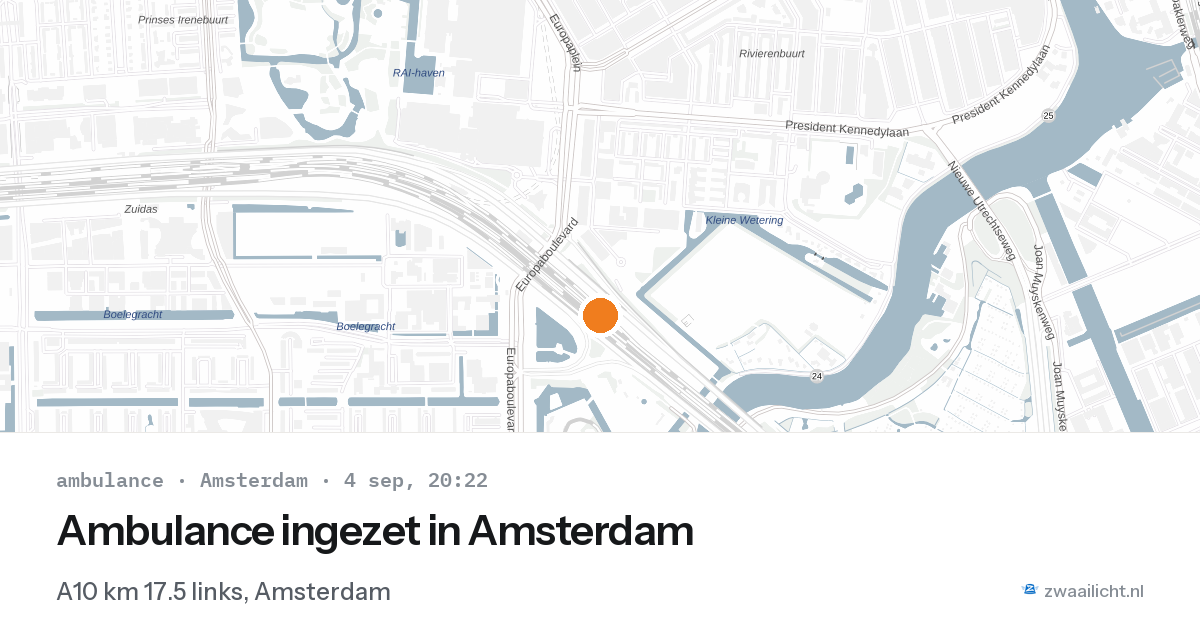 Ambulance ingezet in Amsterdam — 4 sep 2026