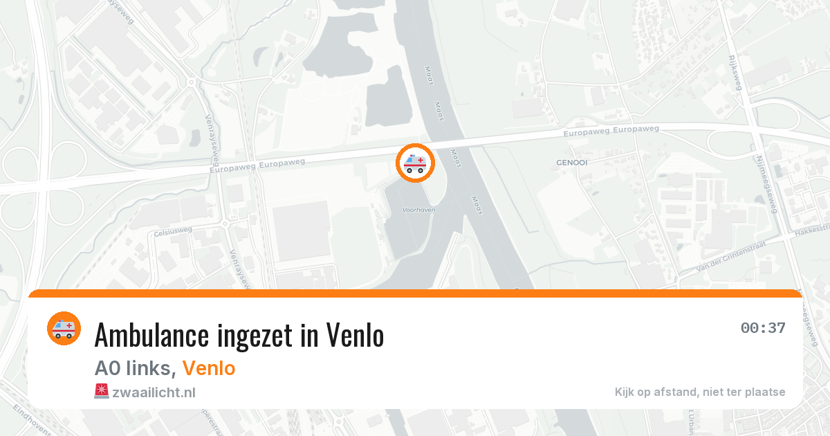 Ambulance ingezet in Venlo — 16 jun 2026
