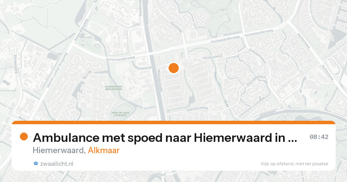Ambulance met spoed naar Hiemerwaard in Alkmaar — 26 aug 2026