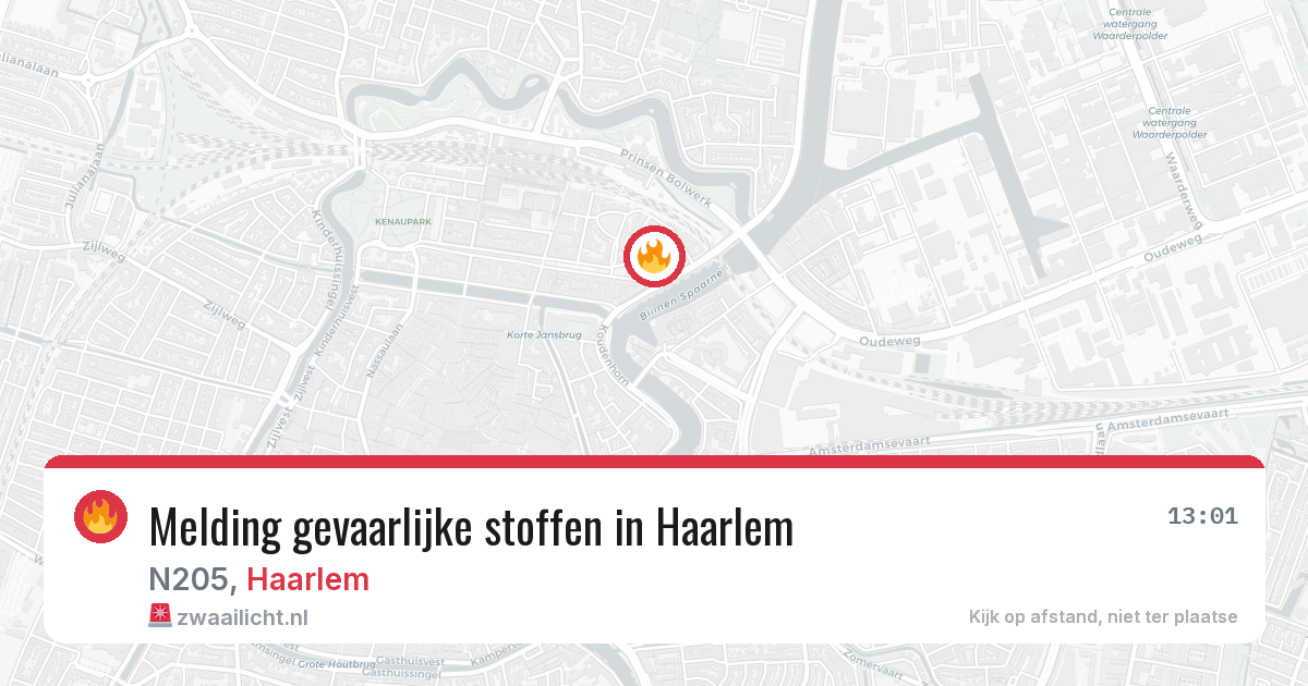 Melding gevaarlijke stoffen in Haarlem — 7 jun 2026