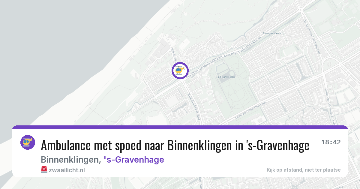 Ambulance met spoed naar Binnenklingen in 's-Gravenhage — 2 jul 2026