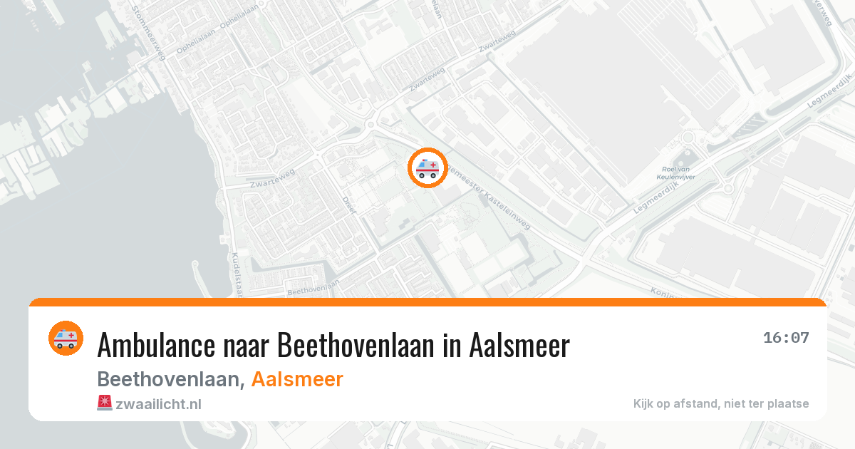 Ambulance naar Beethovenlaan in Aalsmeer — 14 mrt 2026
