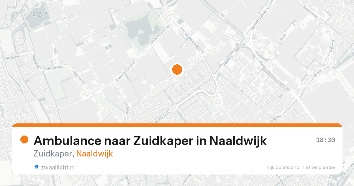 Ambulance naar Zuidkaper in Naaldwijk — 3 apr 2026