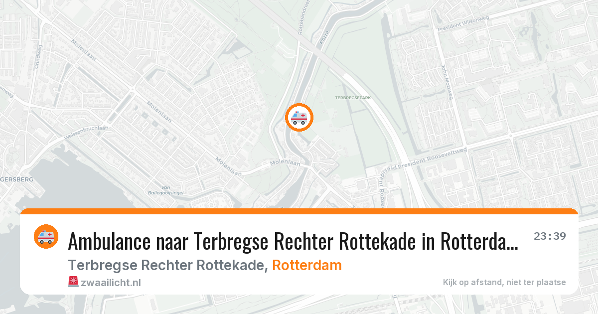 Ambulance naar Terbregse Rechter Rottekade in Rotterdam — 5 mei 2026