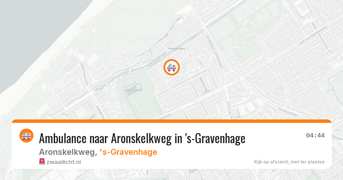 Ambulance naar Aronskelkweg in 's-Gravenhage — 3 aug 2026
