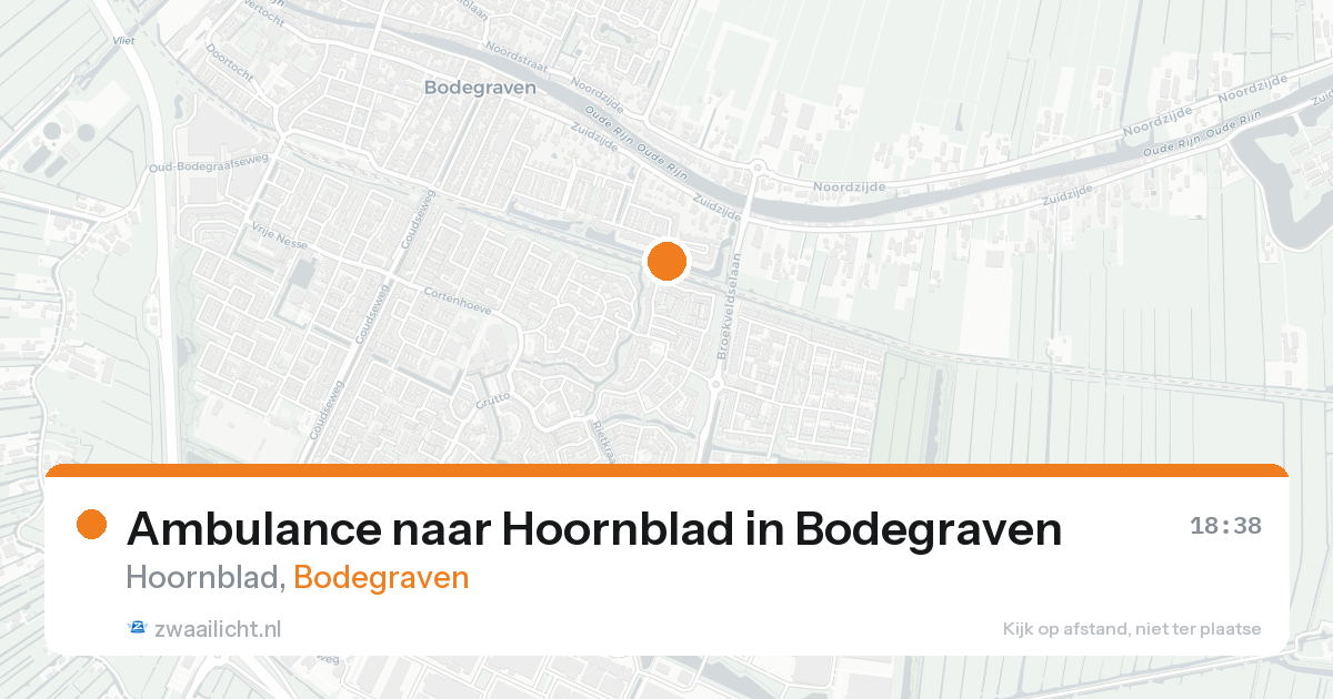 Ambulance naar Hoornblad in Bodegraven — 13 jul 2026