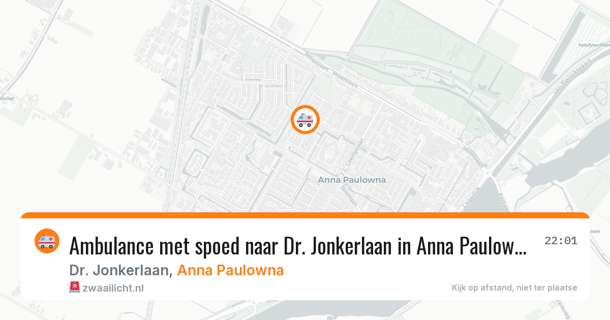 Ambulance met spoed naar Dr. Jonkerlaan in Anna Paulowna — 25 jan 2026