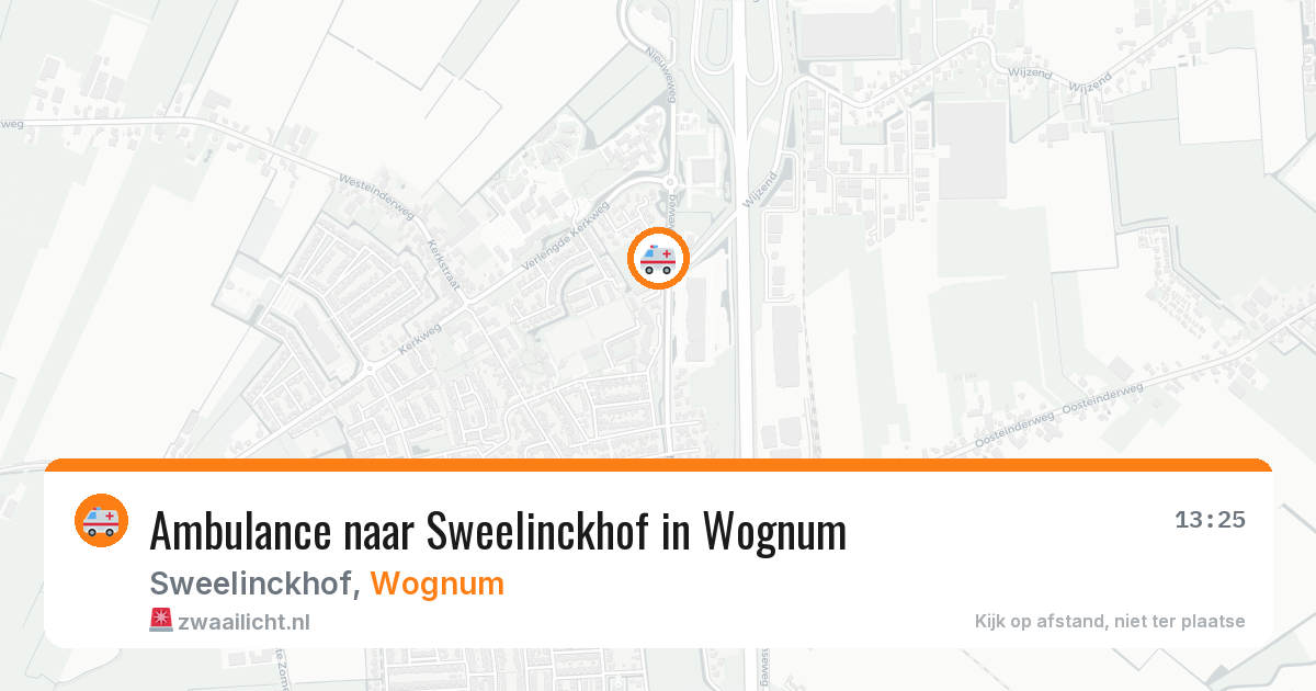 Ambulance naar Sweelinckhof in Wognum — 12 jun 2026