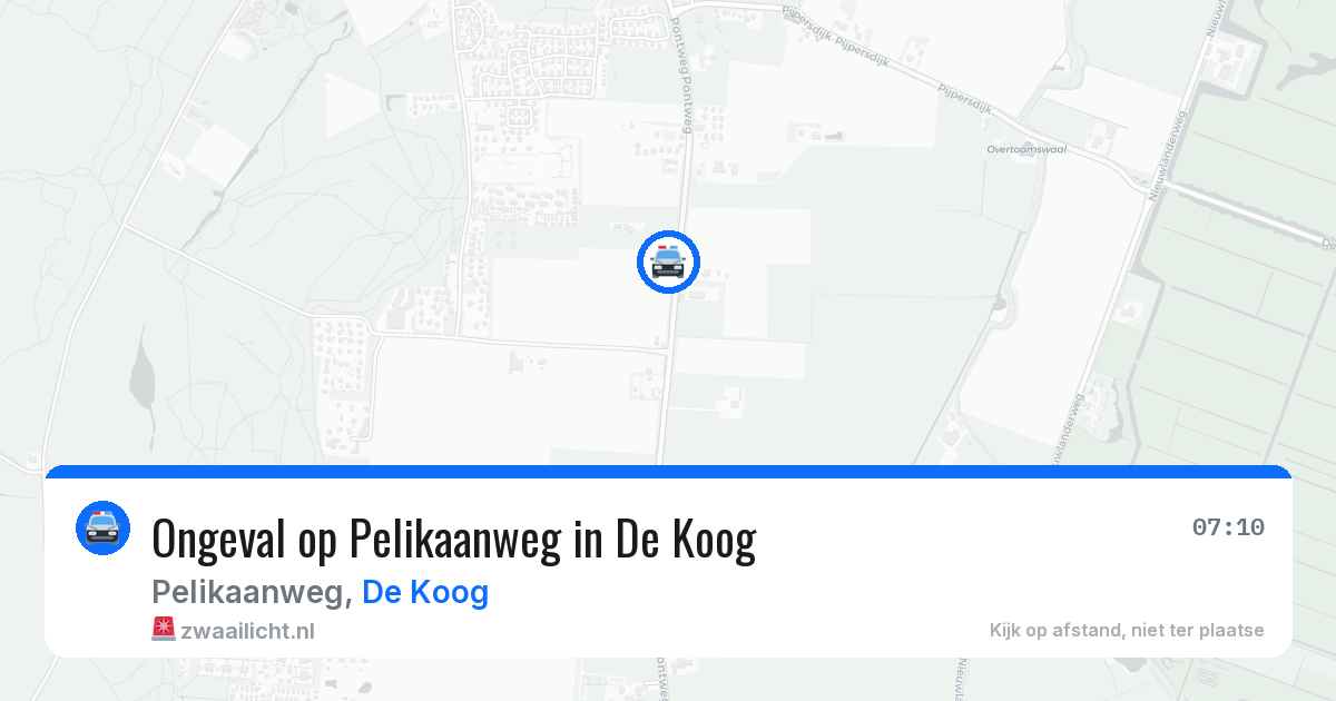 Ongeval op Pelikaanweg in De Koog — 17 mrt 2026