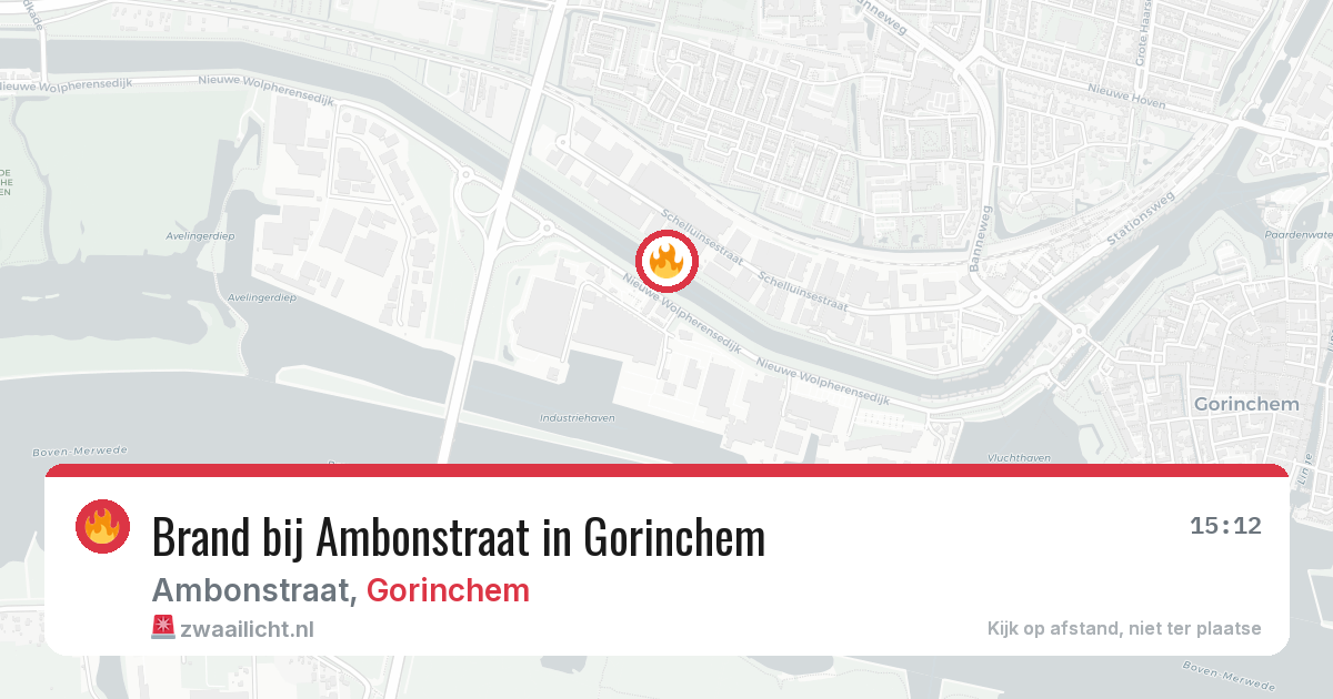 Brand bij Ambonstraat in Gorinchem — 9 jul 2026