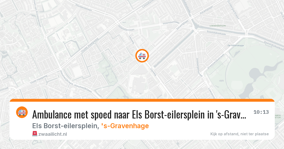 Ambulance met spoed naar Els Borst-eilersplein in 's-Gravenhage — 23 jun 2026