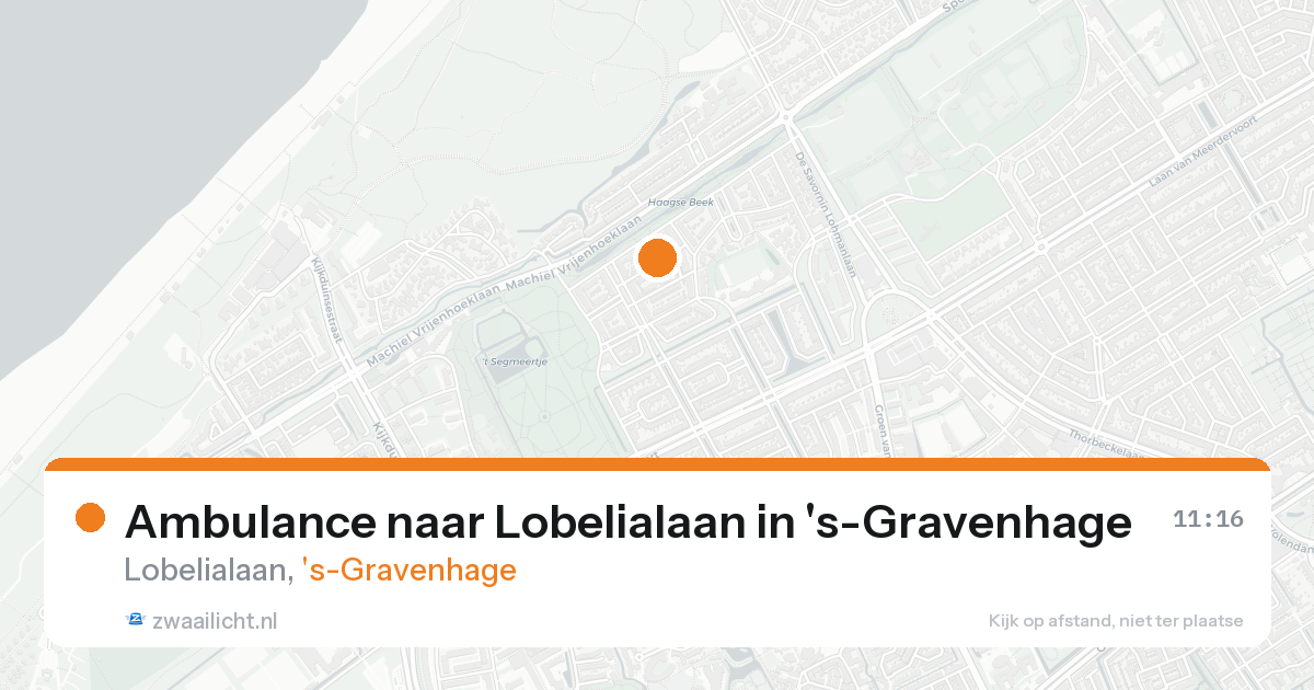 Ambulance naar Lobelialaan in 's-Gravenhage — 23 aug 2026
