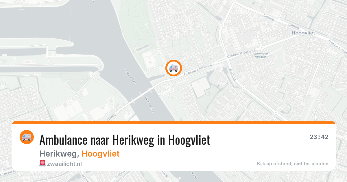 Ambulance naar Herikweg in Hoogvliet — 26 jun 2026
