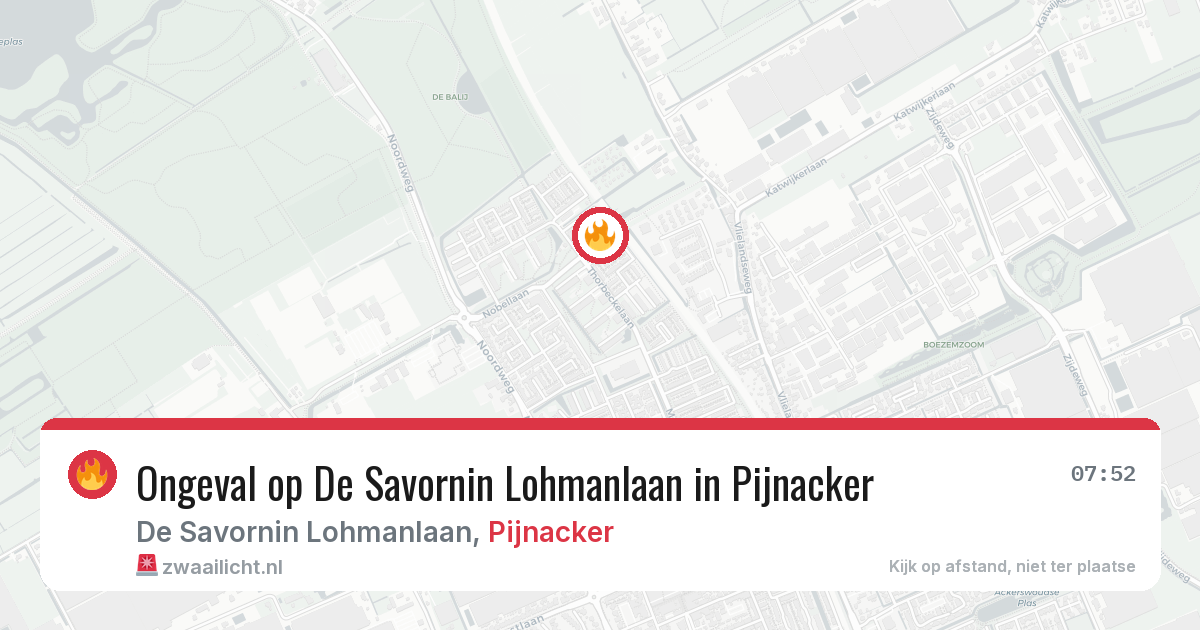 Ongeval op De Savornin Lohmanlaan in Pijnacker — 27 jun 2026