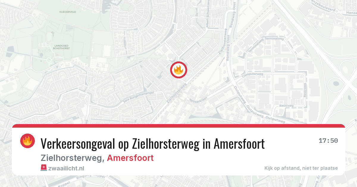 Verkeersongeval op Zielhorsterweg in Amersfoort — 2 mrt 2026