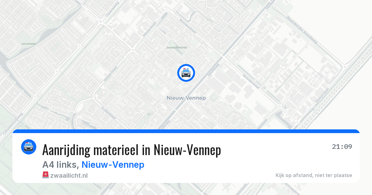 Aanrijding materieel in Nieuw-Vennep — 23 mei 2026