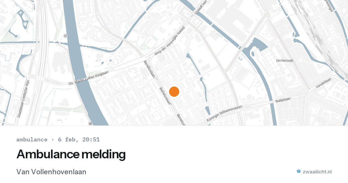 Ambulance melding — 6 feb 2026