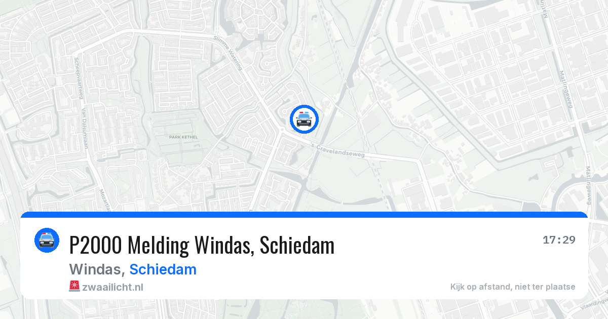 P2000 Melding Windas, Schiedam — 23 jun 2026