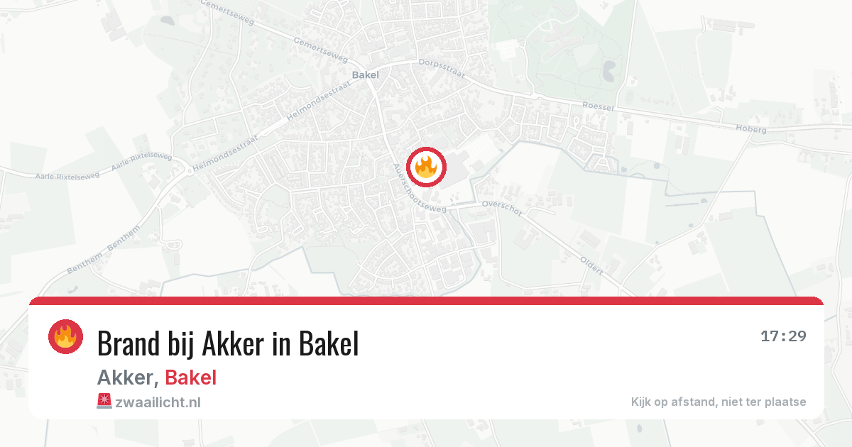Brand bij Akker in Bakel — 12 jul 2026