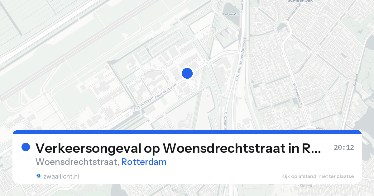 Verkeersongeval op Woensdrechtstraat in Rotterdam — 25 aug 2026