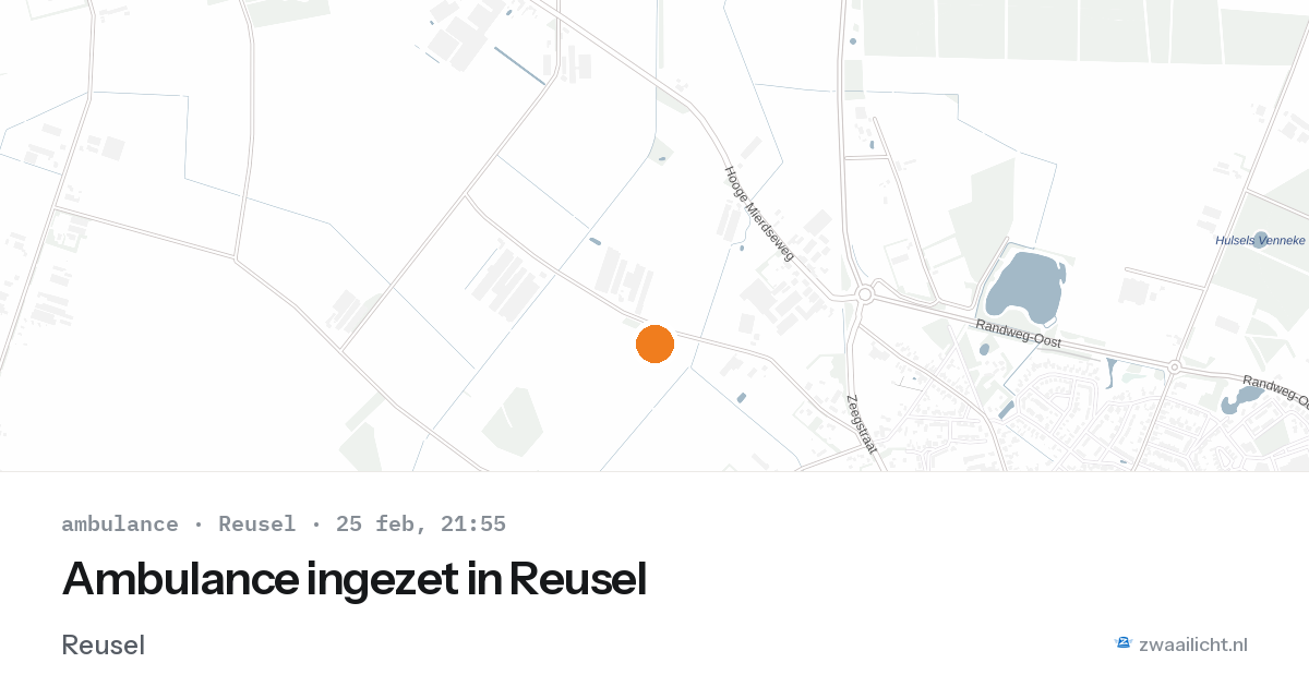 Ambulance ingezet in Reusel — 5 feb 2026