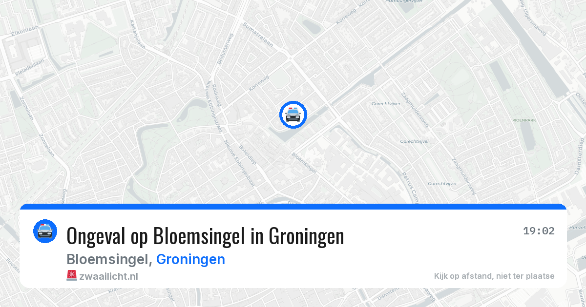Ongeval op Bloemsingel in Groningen — 29 jul 2026