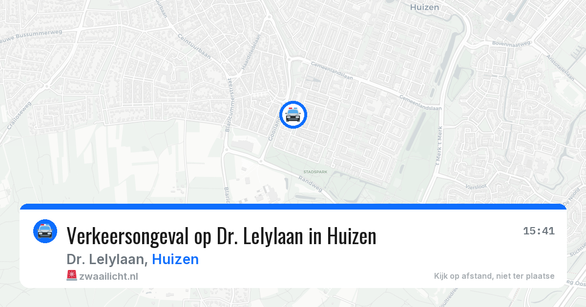 Verkeersongeval op Dr. Lelylaan in Huizen — 13 mei 2026