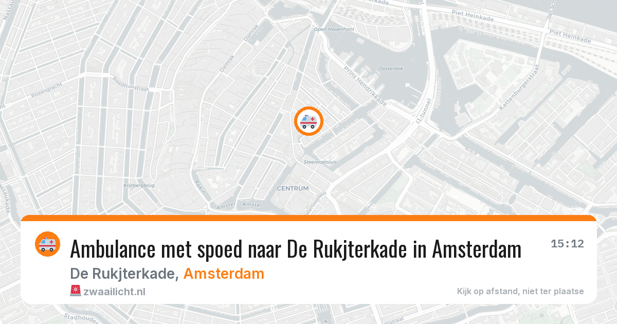 Ambulance met spoed naar De Rukjterkade in Amsterdam — 1 jul 2026