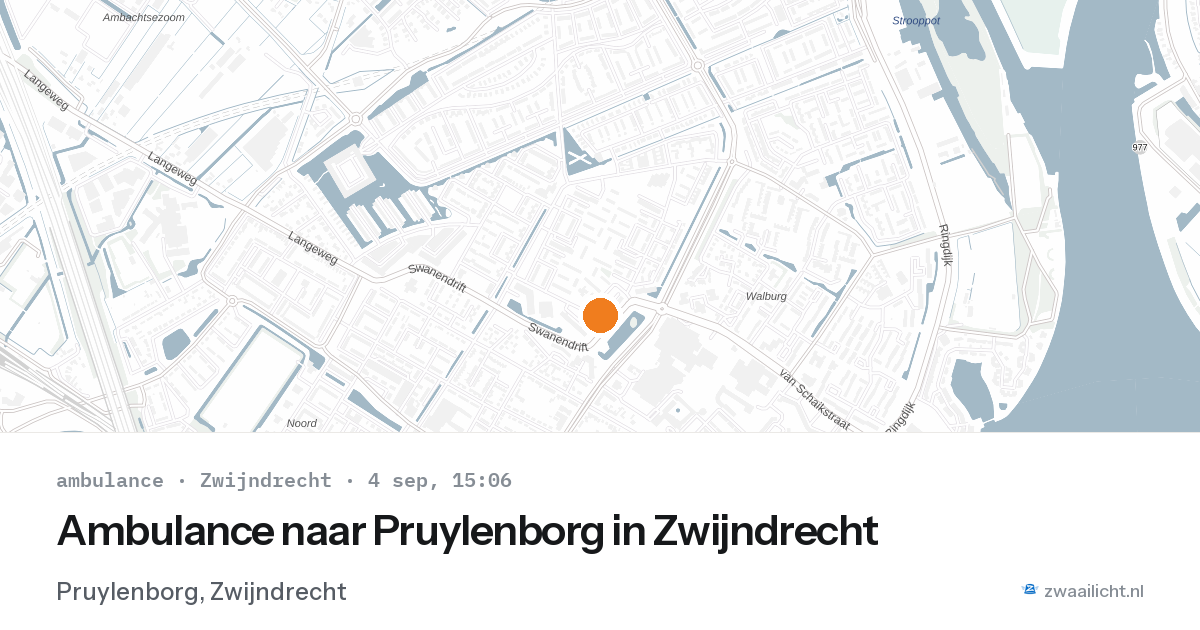 Ambulance naar Pruylenborg in Zwijndrecht — 4 sep 2026