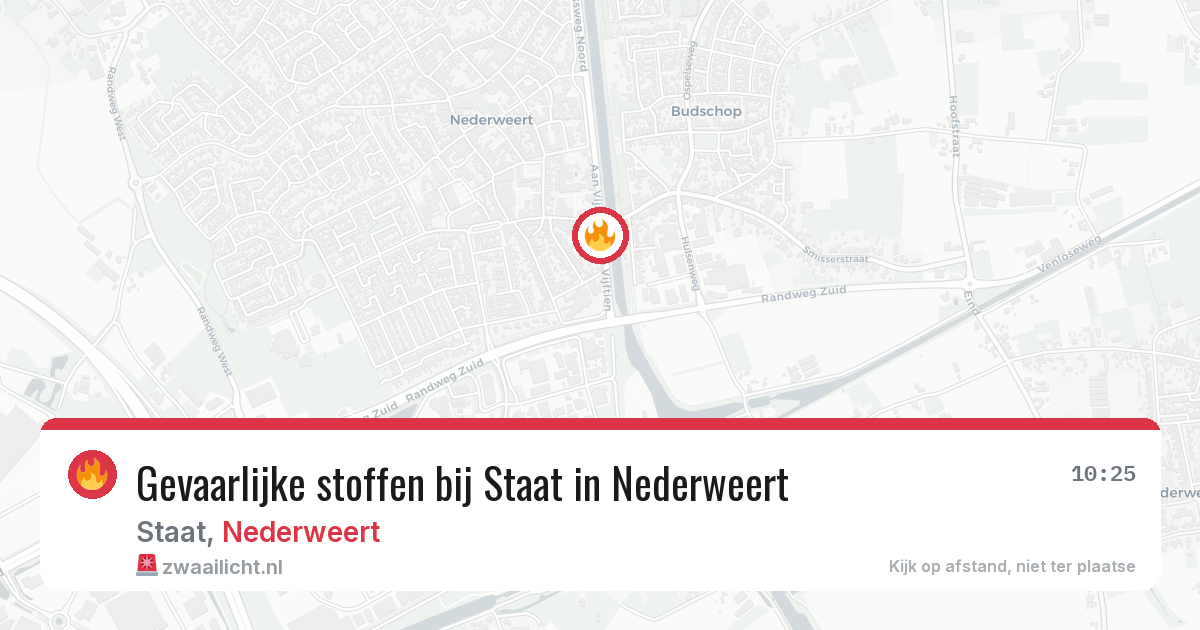 Gevaarlijke stoffen bij Staat in Nederweert — 22 jun 2026