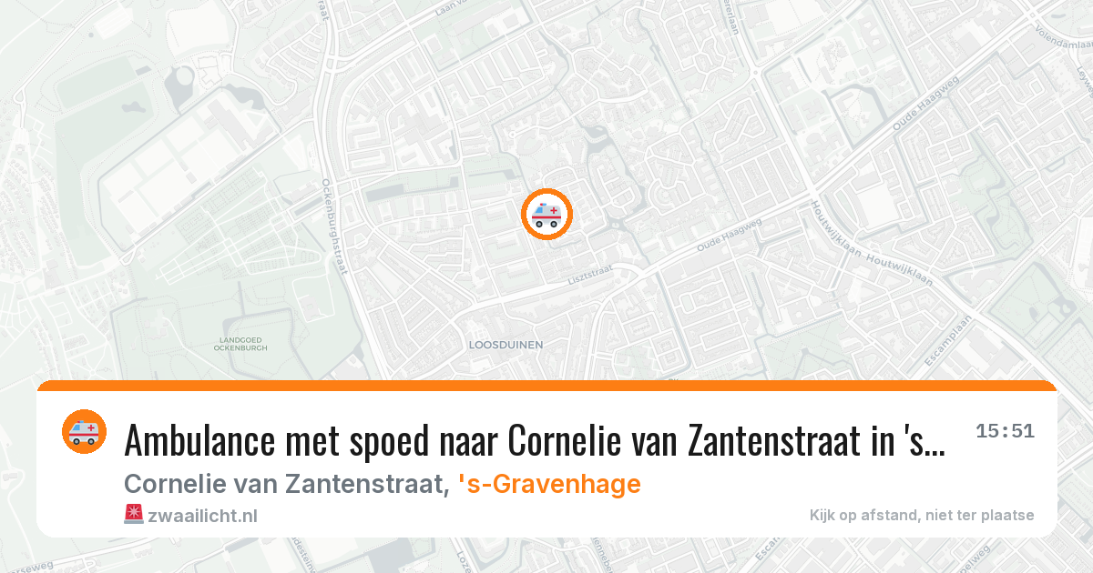 Ambulance met spoed naar Cornelie van Zantenstraat in 's-Gravenhage — 3 apr 2026