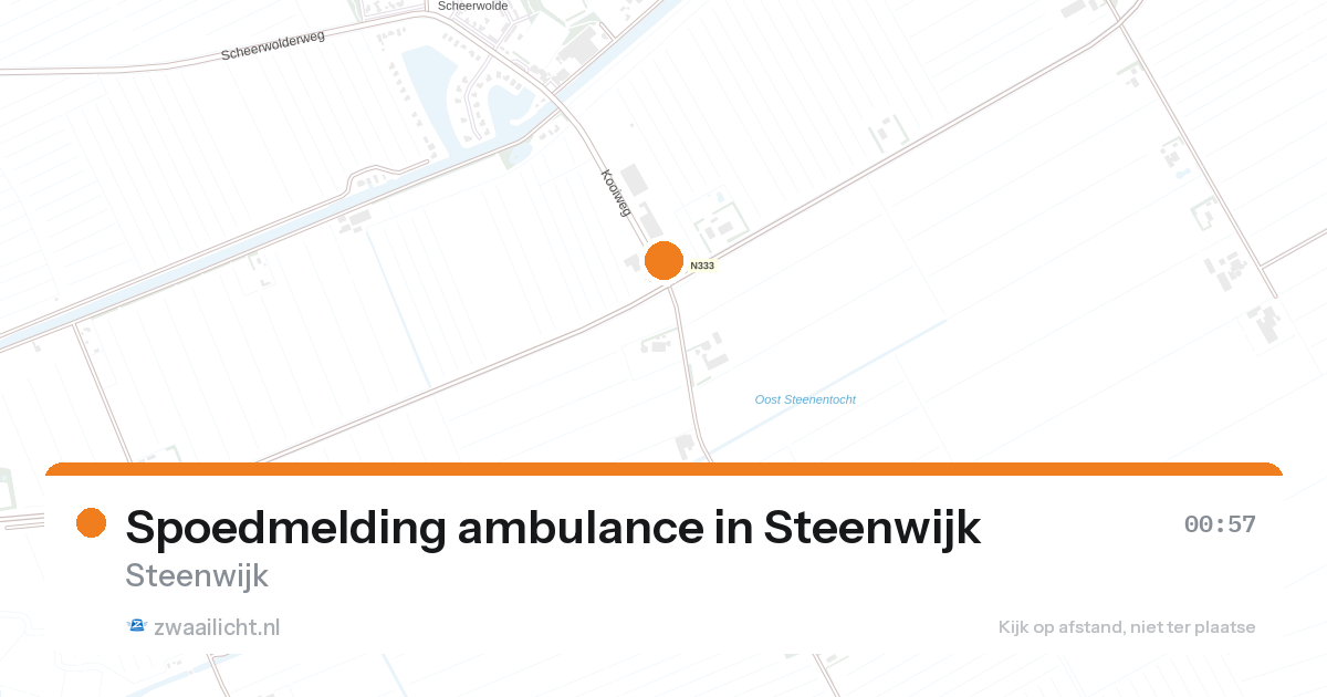 Spoedmelding ambulance in Steenwijk — 31 jan 2026
