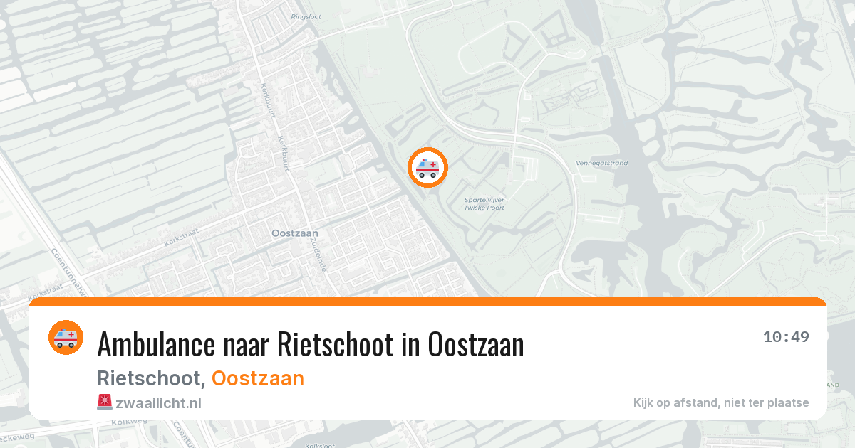 Ambulance naar Rietschoot in Oostzaan — 28 mrt 2026