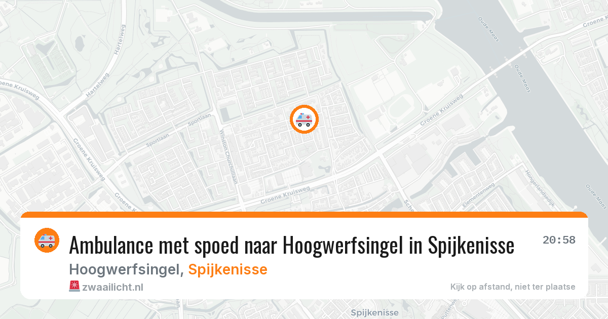 Ambulance met spoed naar Hoogwerfsingel in Spijkenisse — 21 jul 2026