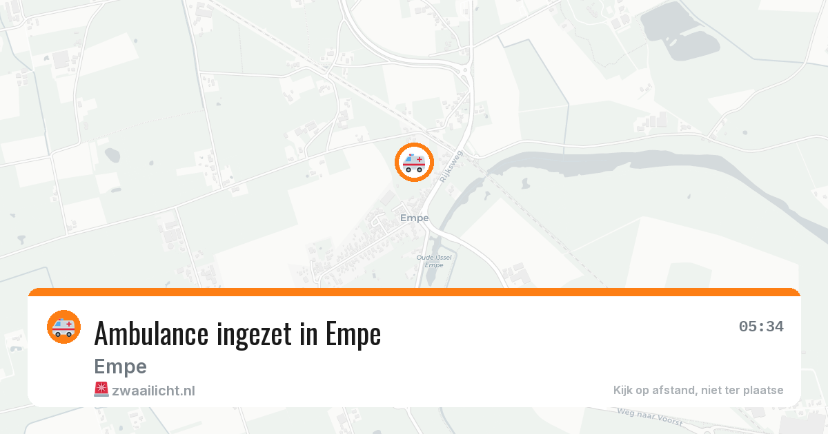 Ambulance ingezet in Empe — 26 mrt 2026