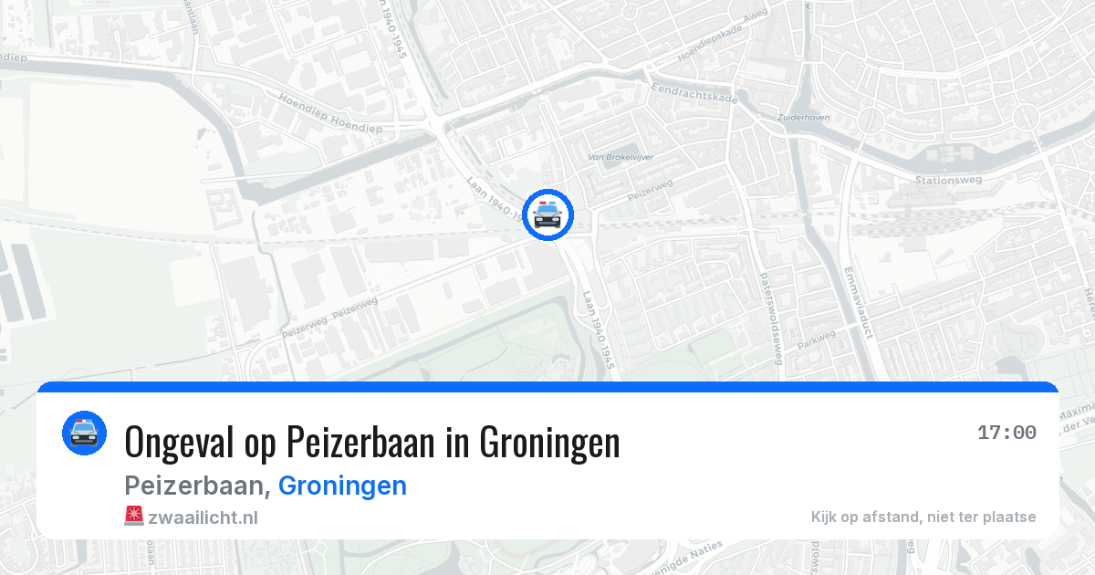 Ongeval op Peizerbaan in Groningen — 7 apr 2026