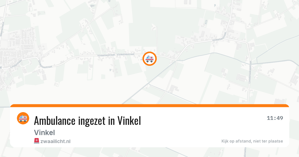 Ambulance ingezet in Vinkel — 12 aug 2026