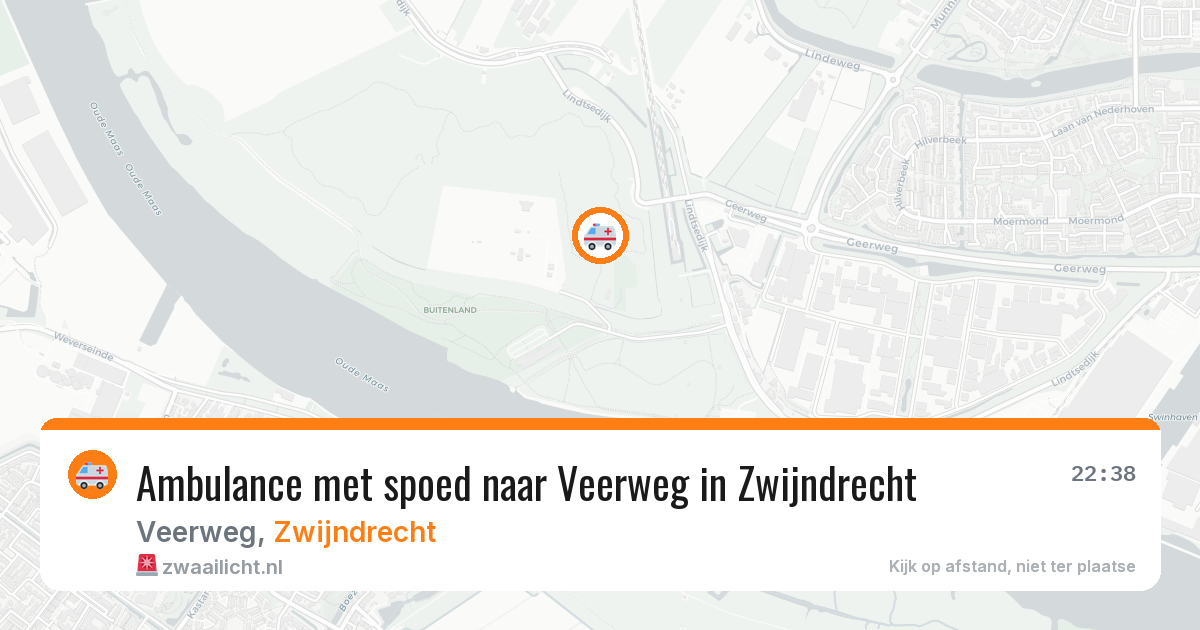 Ambulance met spoed naar Veerweg in Zwijndrecht — 20 mrt 2026