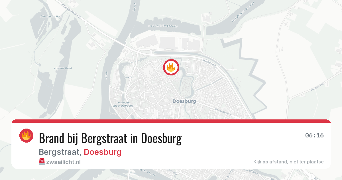 Brand bij Bergstraat in Doesburg — 17 mrt 2026