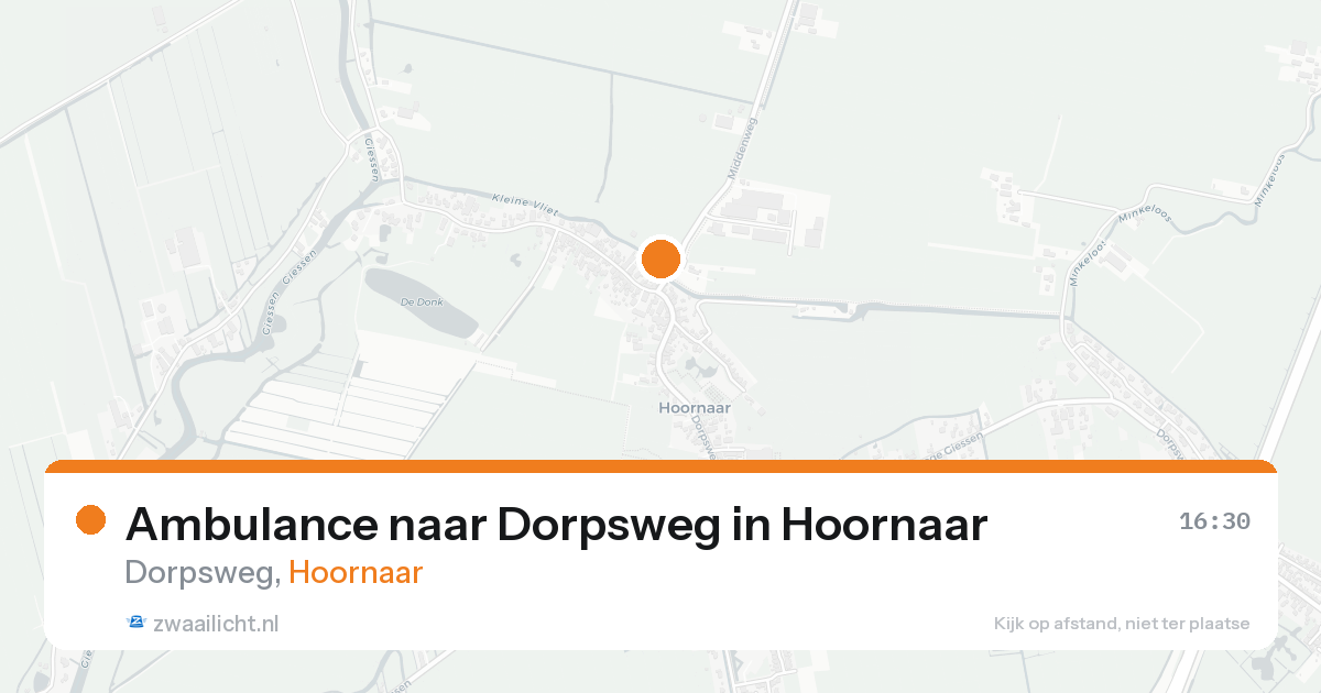 Ambulance naar Dorpsweg in Hoornaar — 24 aug 2026