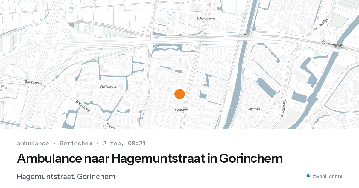 Ambulance naar Hagemuntstraat in Gorinchem — 2 feb 2026
