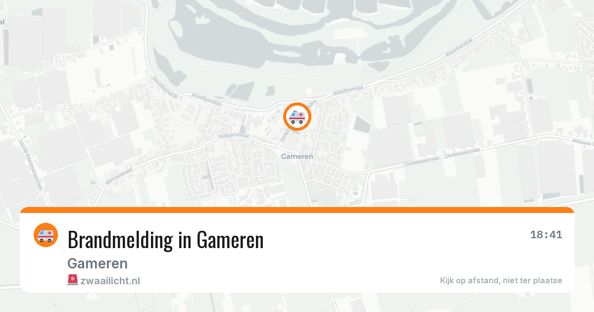 Brandmelding in Gameren — 9 aug 2026