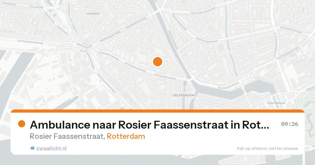 Ambulance naar Rosier Faassenstraat in Rotterdam — 5 jul 2026