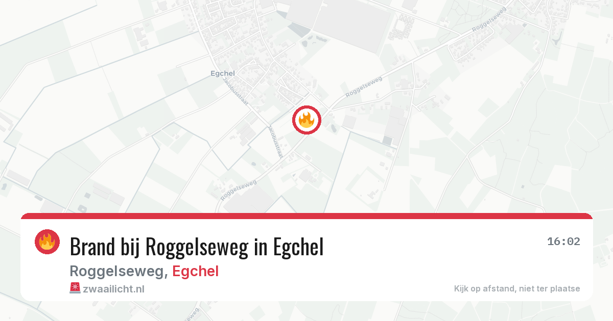 Brand bij Roggelseweg in Egchel — 2 jun 2026