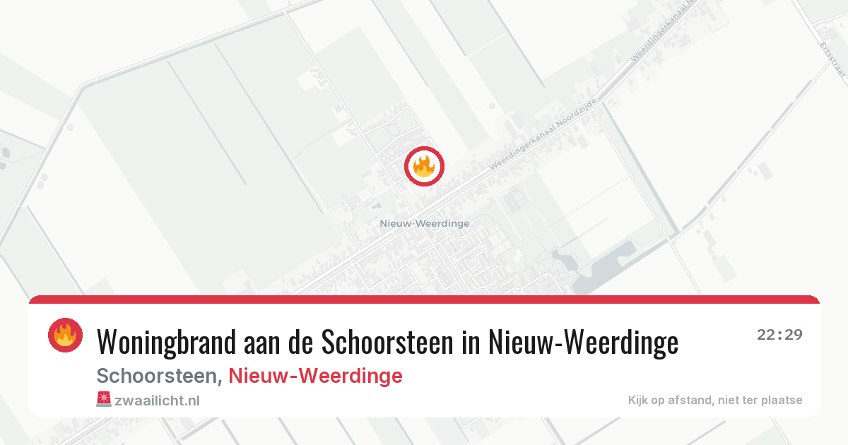 Woningbrand aan de Schoorsteen in Nieuw-Weerdinge — 20 feb 2026