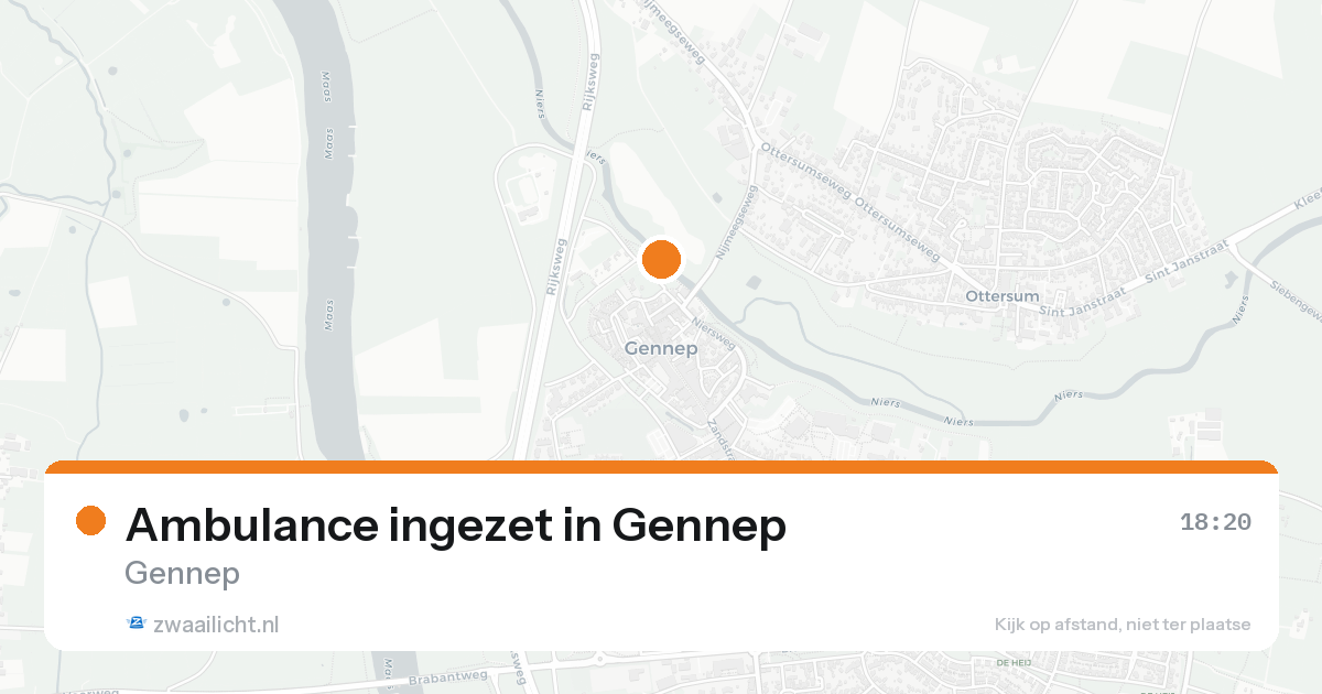 Ambulance ingezet in Gennep — 30 jan 2026
