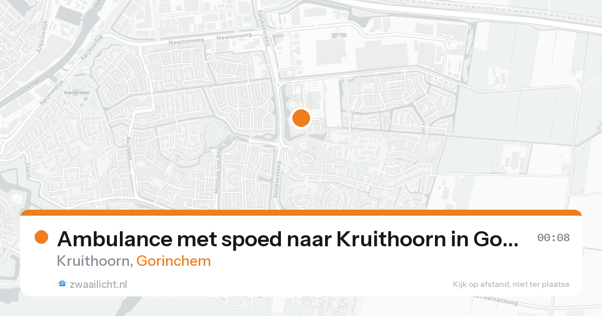 Ambulance met spoed naar Kruithoorn in Gorinchem — 19 aug 2026